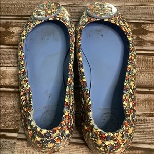 TORY BURCH Minnie travel ballet with logo size 7